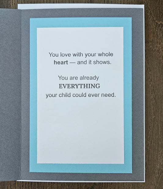 First Father’s Day Card, Handmade Heartfelt Greeting Card For New Dad, Baby Son, Blue Booties Tiddly Pom Cards