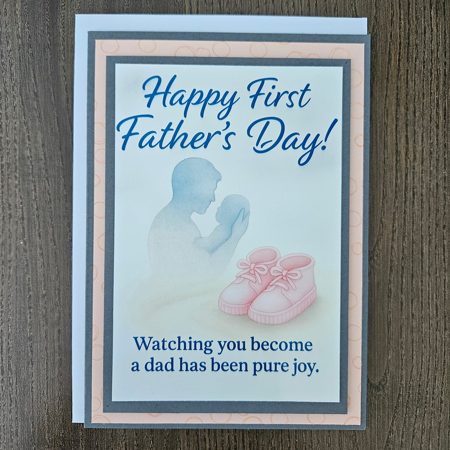 First Father’s Day Card, Handmade Greeting Card For New Dad, 1st Father's Day Custom Heartfelt Card, Dad and Daughter