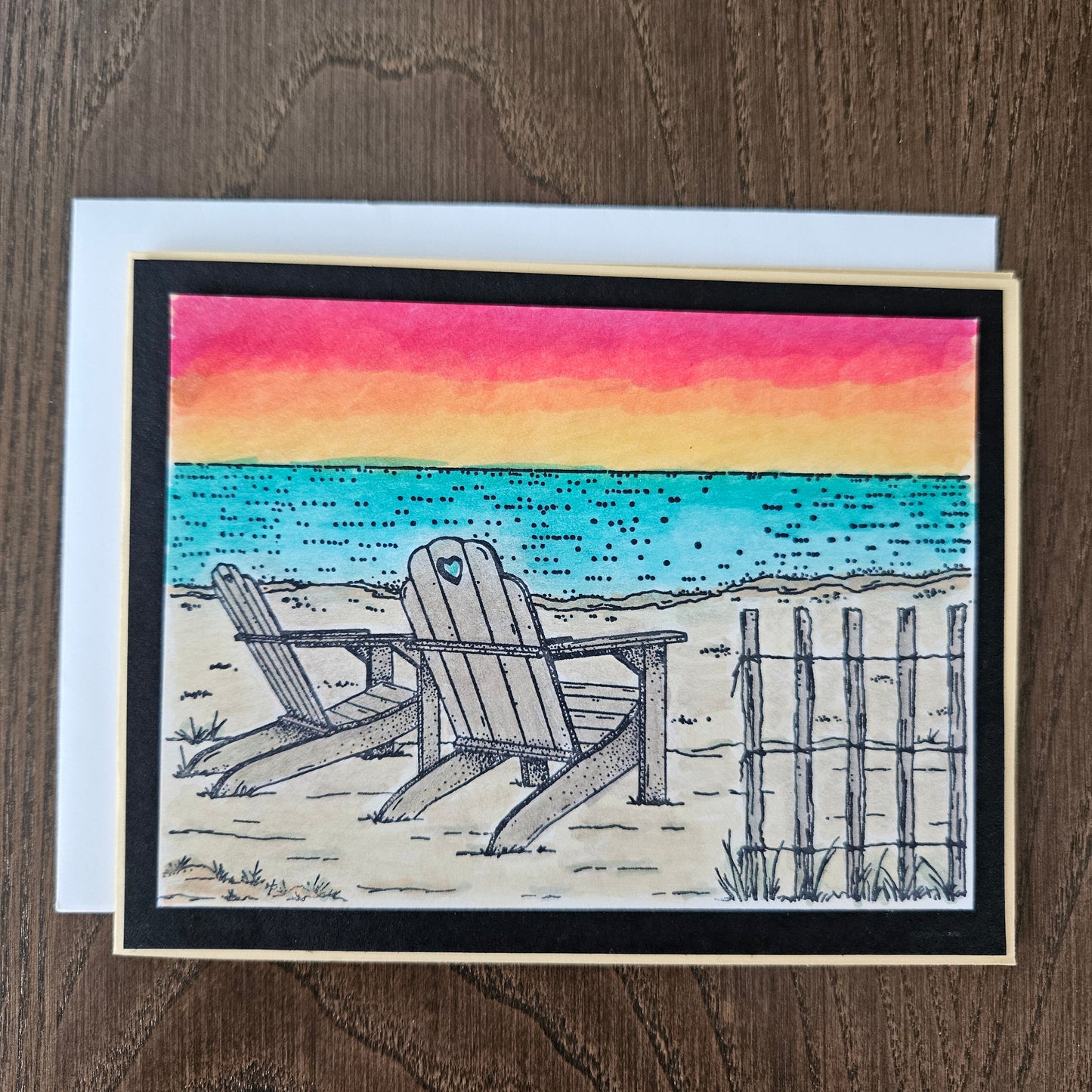 Handmade Card Bundle – Vibrant Hand-Colored Landscape Art Set of 3