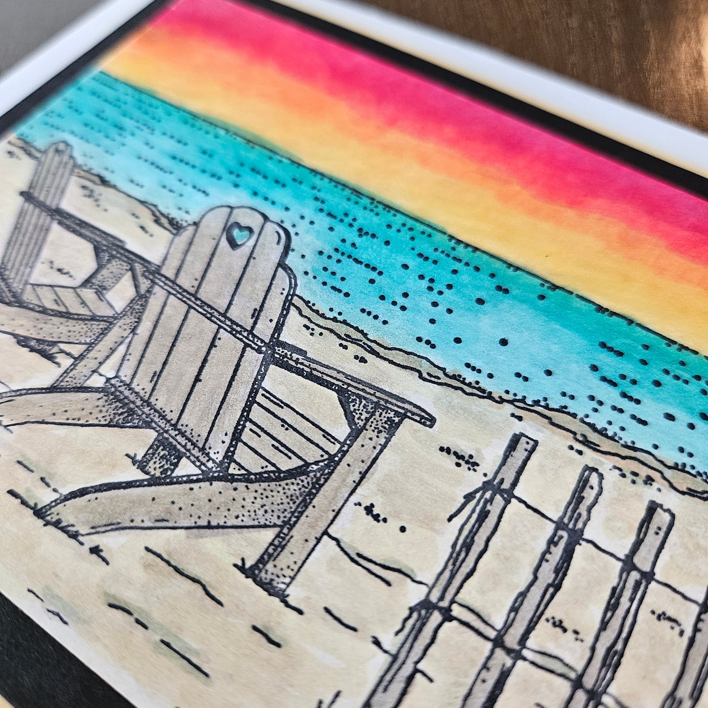 Handmade Card Bundle – Vibrant Hand-Colored Landscape Art Set of 3