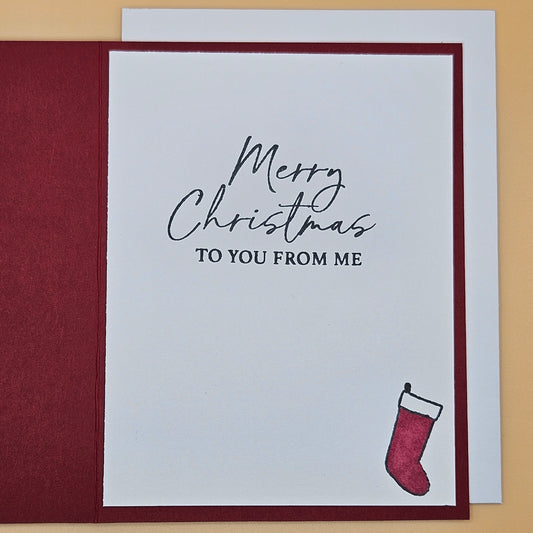 Handmade Winnie the Pooh Christmas Card, Funny Holiday Greeting Card, Naughty Nice I Tried