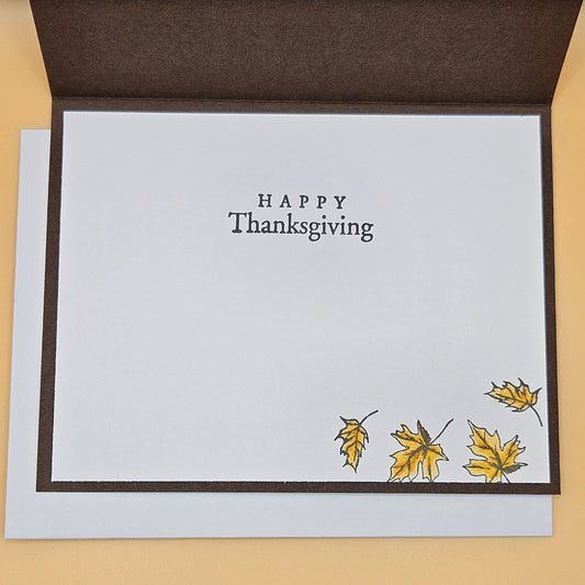 Handmade Thanksgiving Card, Winnie the Pooh Fall Greeting Card, It's a Thankful Sort of Day Tiddly Pom Cards