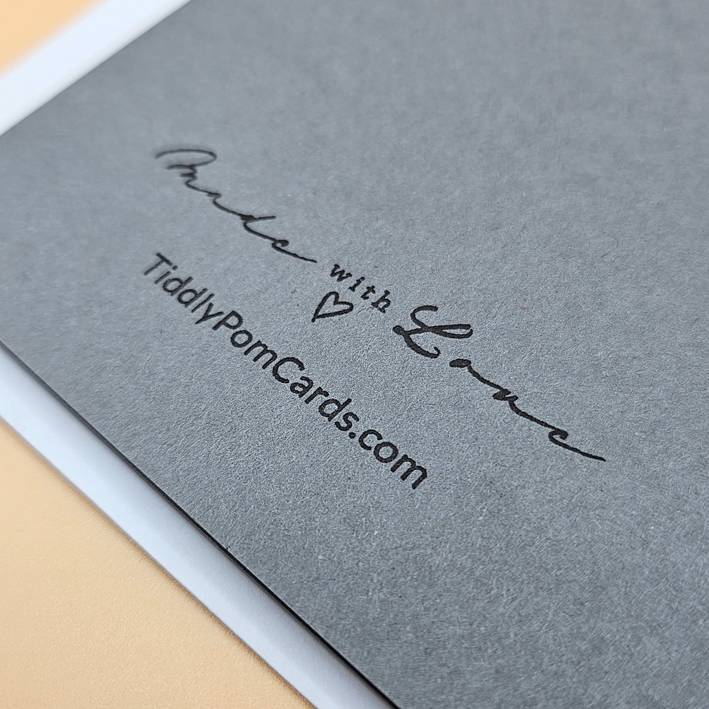 Handmade Halloween Card, Gothic Greeting Card, Embossed Spider Web, Layered Spooky Gate Design Tiddly Pom Cards