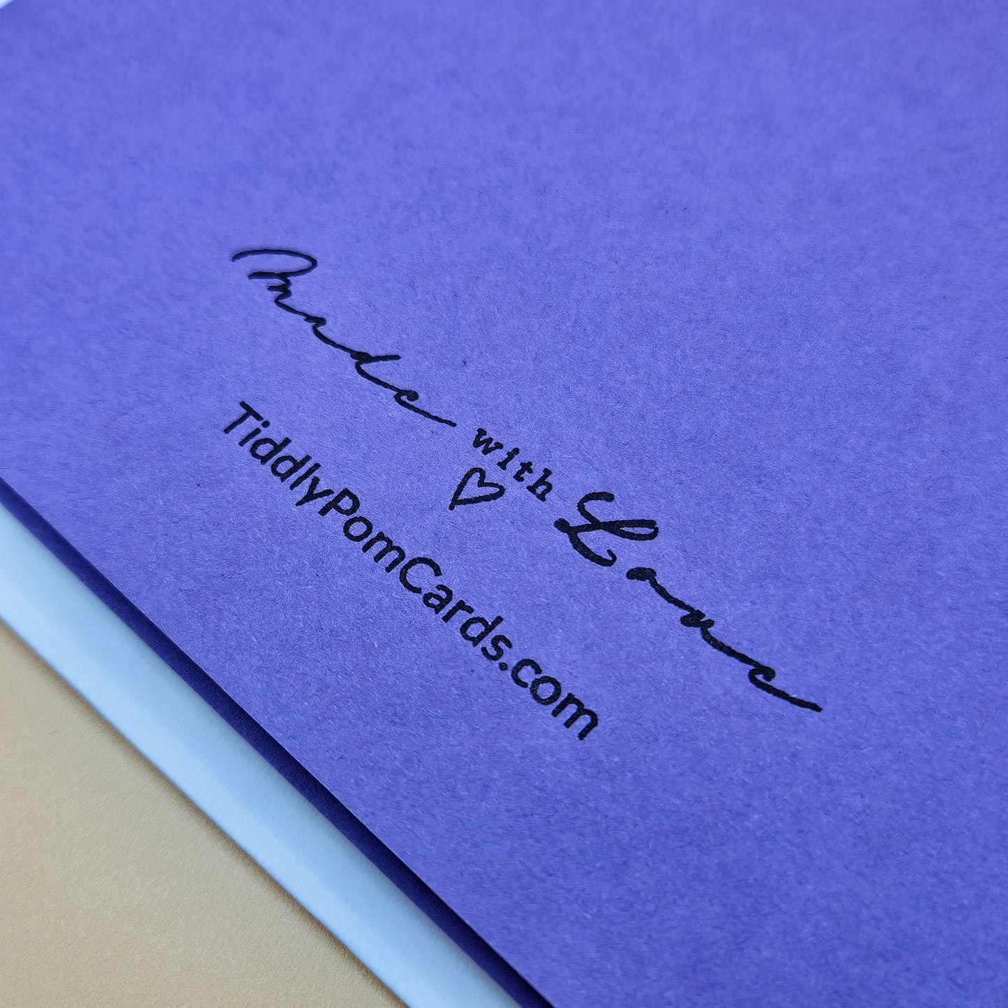 Handmade Halloween Card, Spooky Greeting Card for Cat Lovers, Black Cat & Pumpkin Card Tiddly Pom Cards