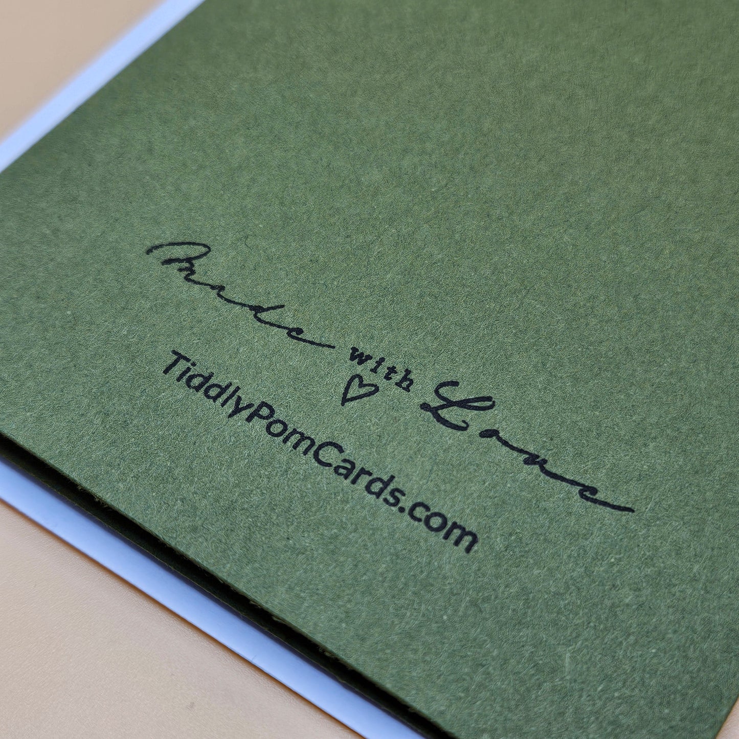 Thanksgiving Card, Handmade Fall Greeting Card, Layered Leaves, Autumn Thank You Card, Grateful Card, A2 Embossed Card Tiddly Pom Cards