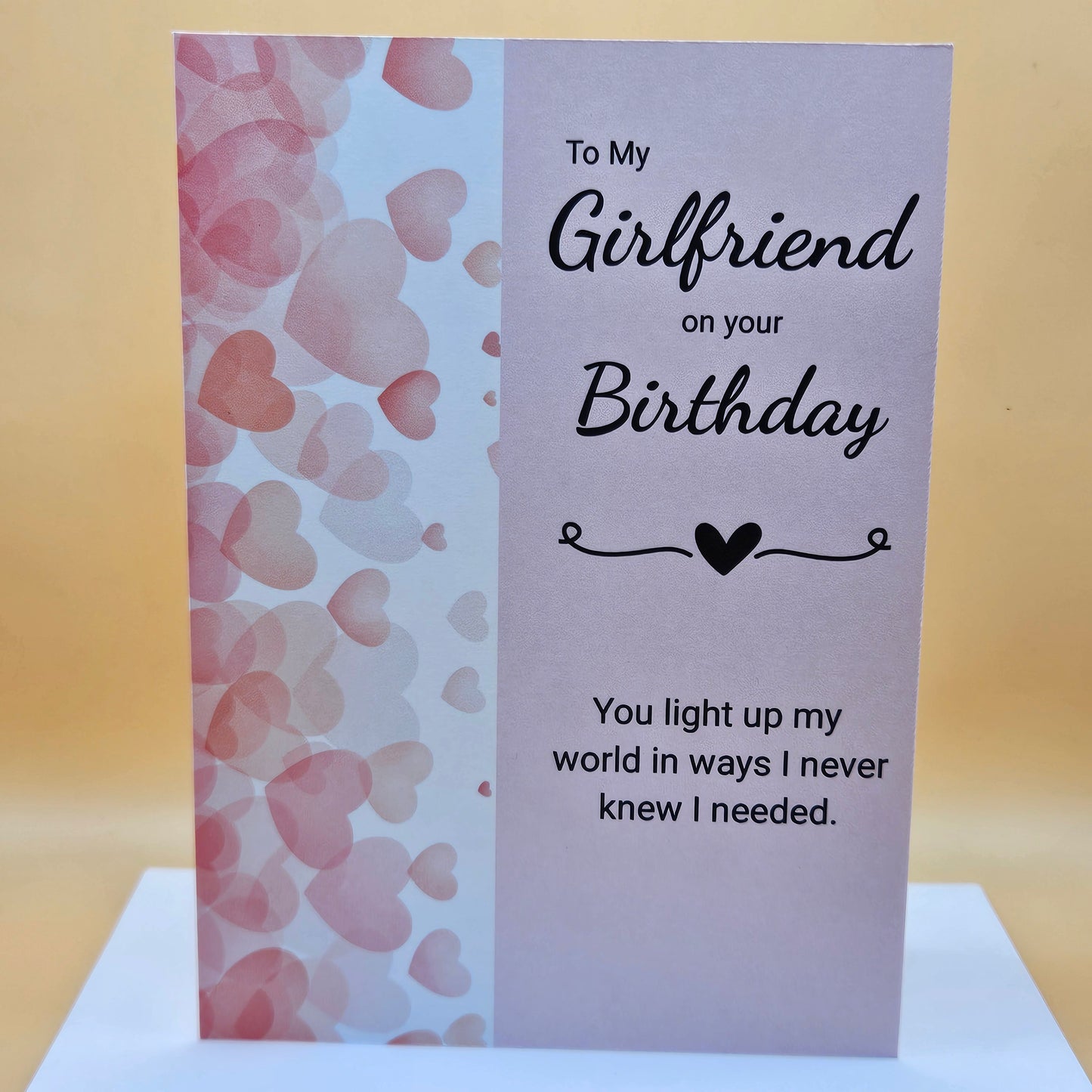 Birthday Card for Girlfriend, Romantic Greeting Card for Her, To My Girlfriend on Your Birthday, Love & Romance Card