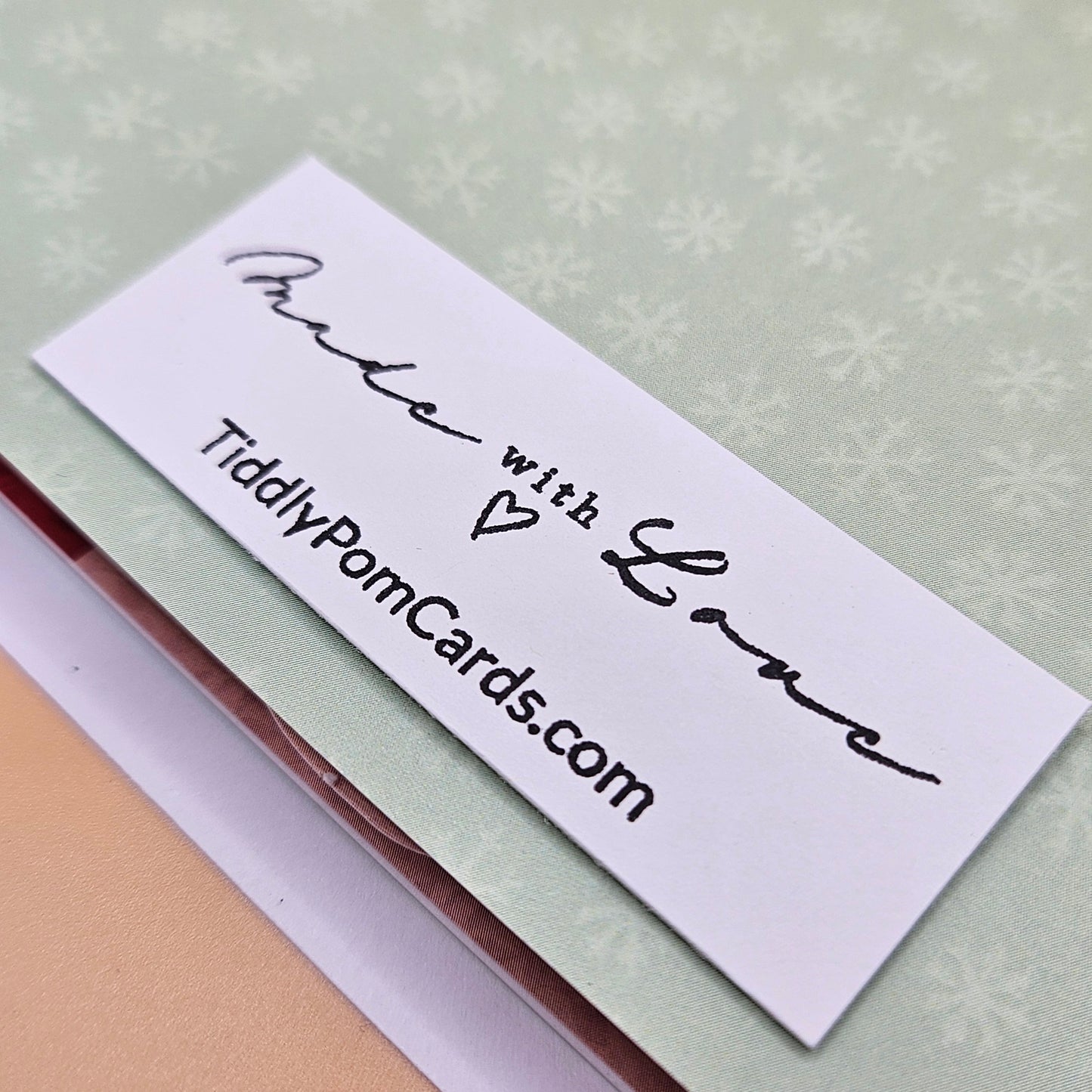 Handmade Pop-Up Christmas Card, Santa & Fireplace Holiday Greeting Tiddly Pom Cards