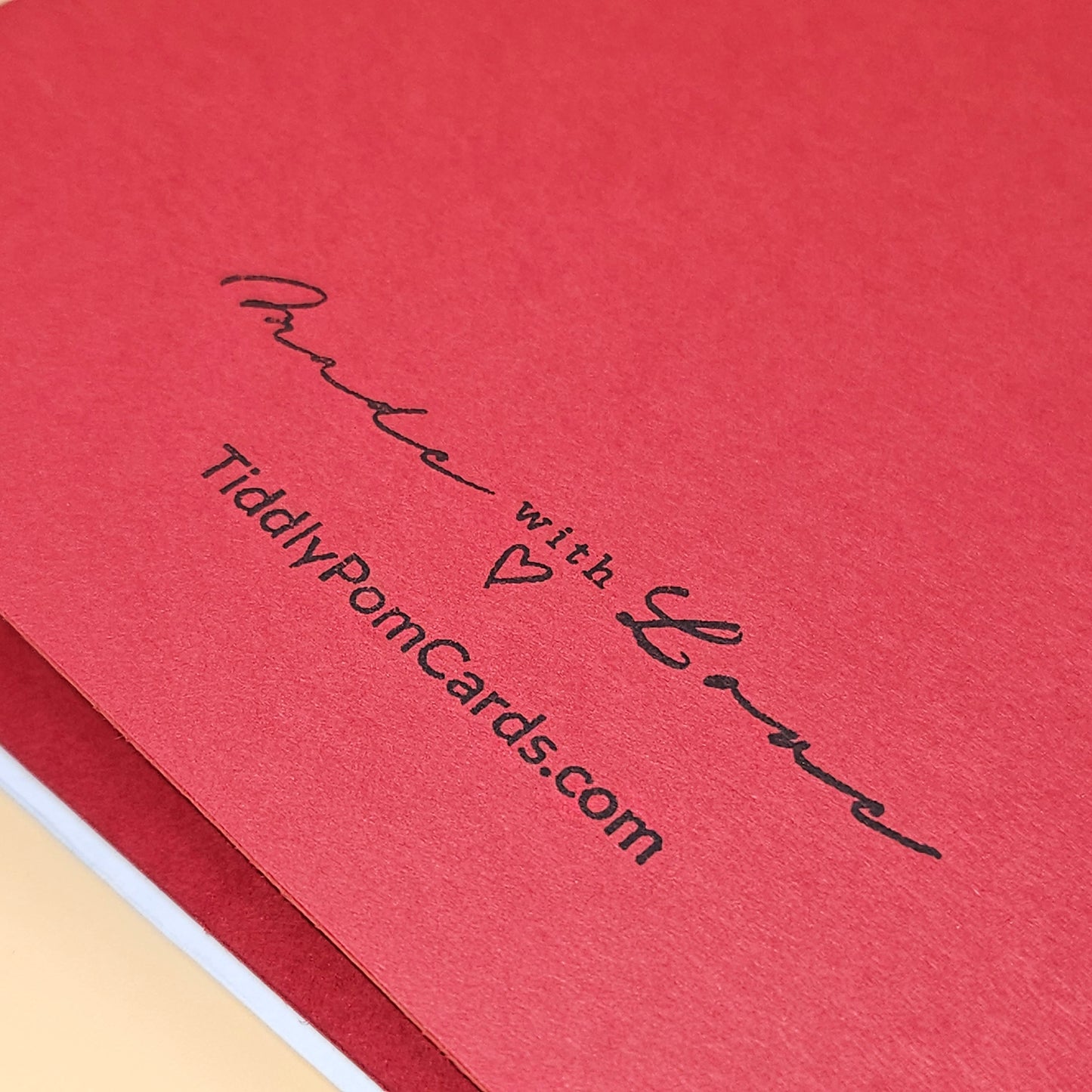 Handmade Christmas Card, Vintage Stamp Holiday Greeting Card, Santa Sleigh Tiddly Pom Cards