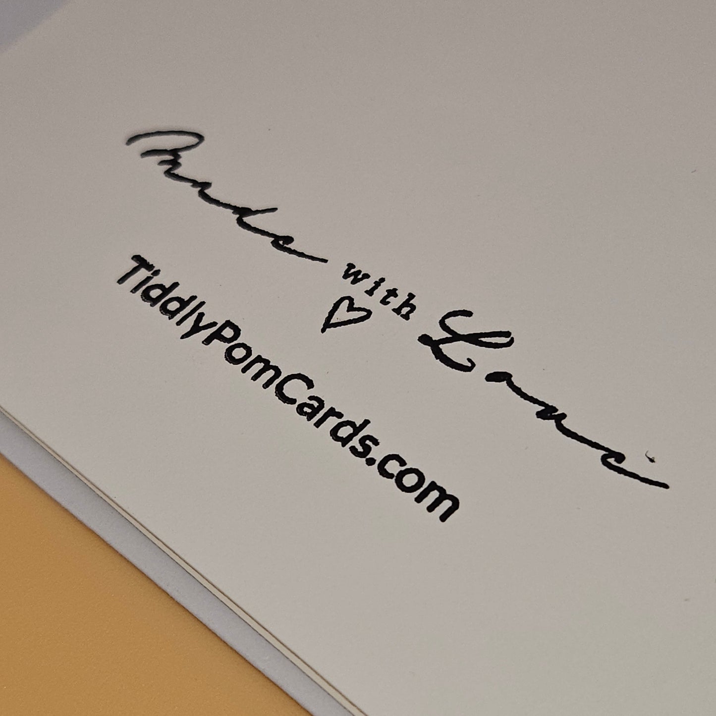 Handmade Christmas Card, Happy Holidays Greeting Card, Pinecone & Berry Design Tiddly Pom Cards