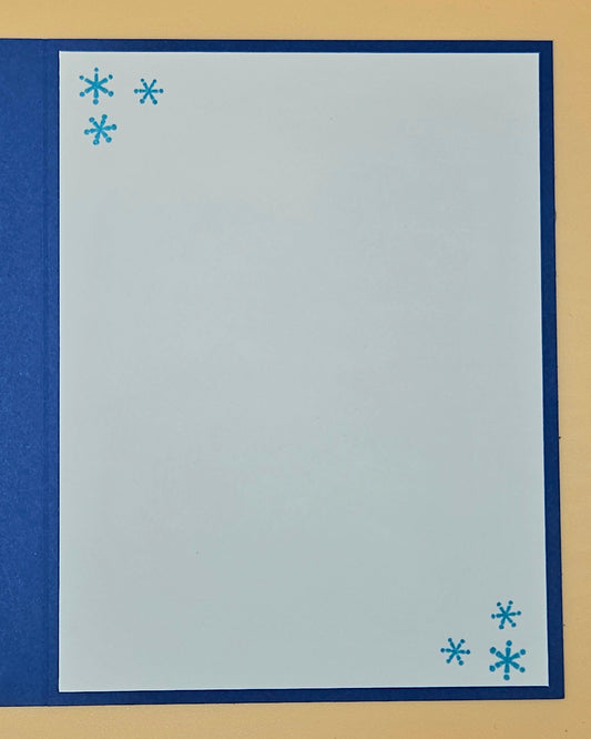 Handmade Christmas Card, Winnie the Pooh Holiday Greeting Card, Tigger Piglet Eeyore Winter Keepsake