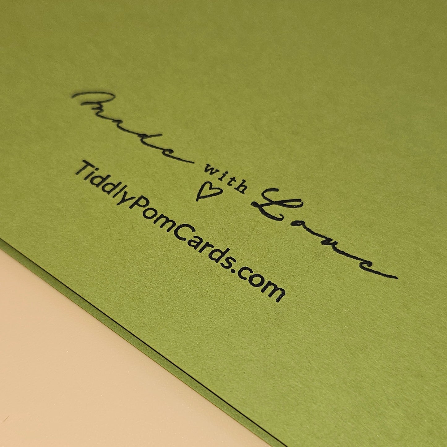 Handmade Christmas Card, Vintage Wreath Greeting Card, Classic Holly Love and Hugs Keepsake