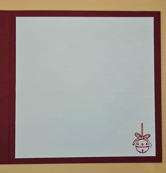 Handmade Christmas Card Bundle, Vintage Wreath Greeting Card Set of 3, Classic Holiday Keepsakes Tiddly Pom Cards