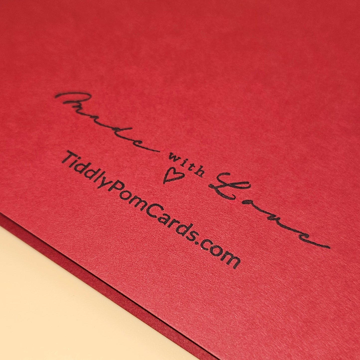 Handmade Christmas Card, Vintage Wreath Greeting Card, Gold Bells Berries Classic Keepsake Tiddly Pom Cards