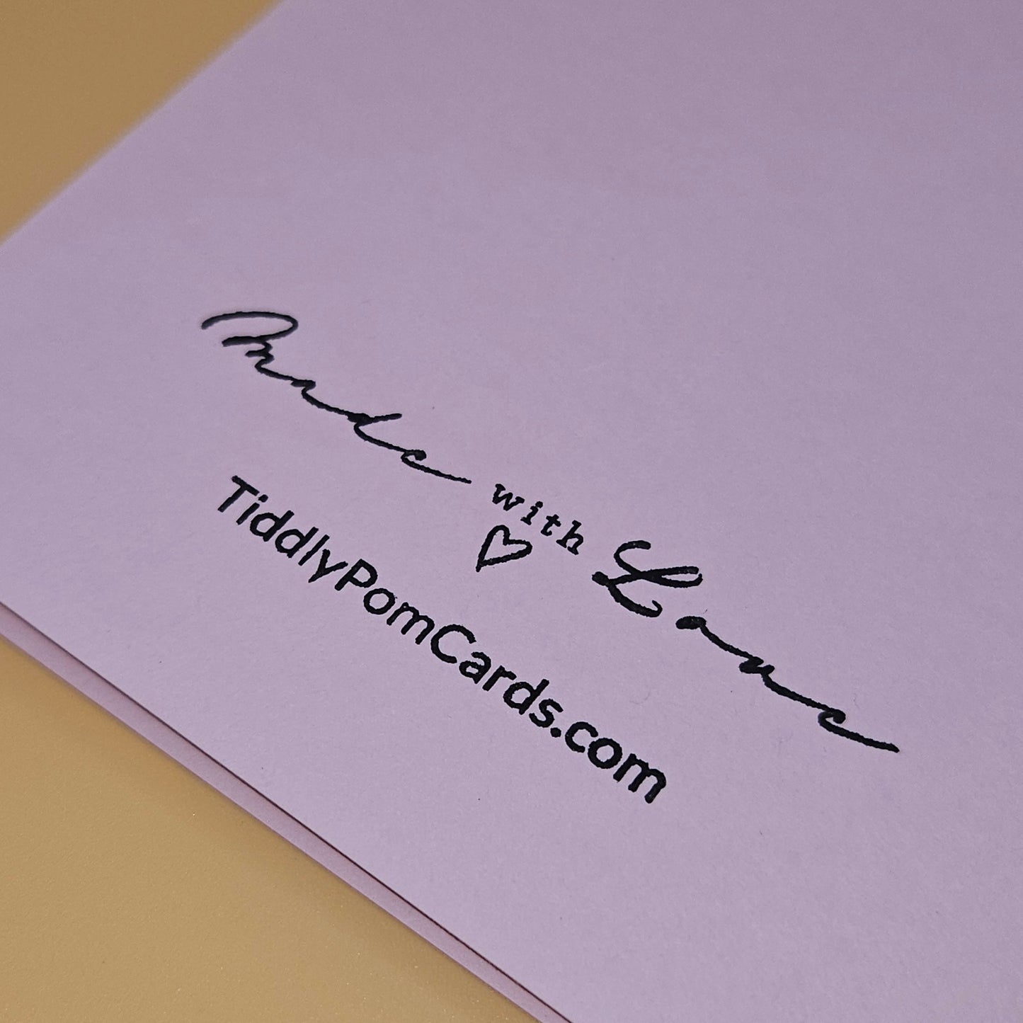 Handmade Christmas Card, Pink Watercolor Snowman Greeting Card, Pastel Let is Snow Holiday Keepsake Tiddly Pom Cards