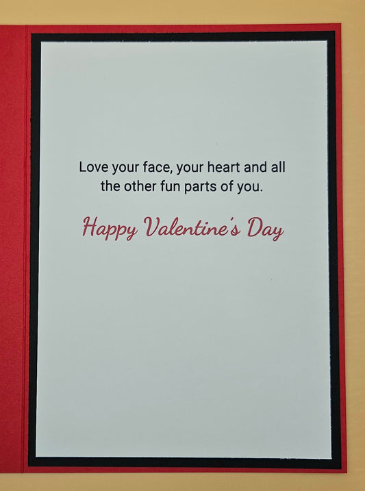 Funny Valentine's Day Card, Handmade Snarky Keepsake Greeting Card, "I Freaking Love You"