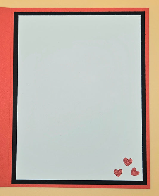 Romantic Card, Handmade Love Is Sweet Hand-Colored Hearts, Valentines Day Anniversary Keepsake