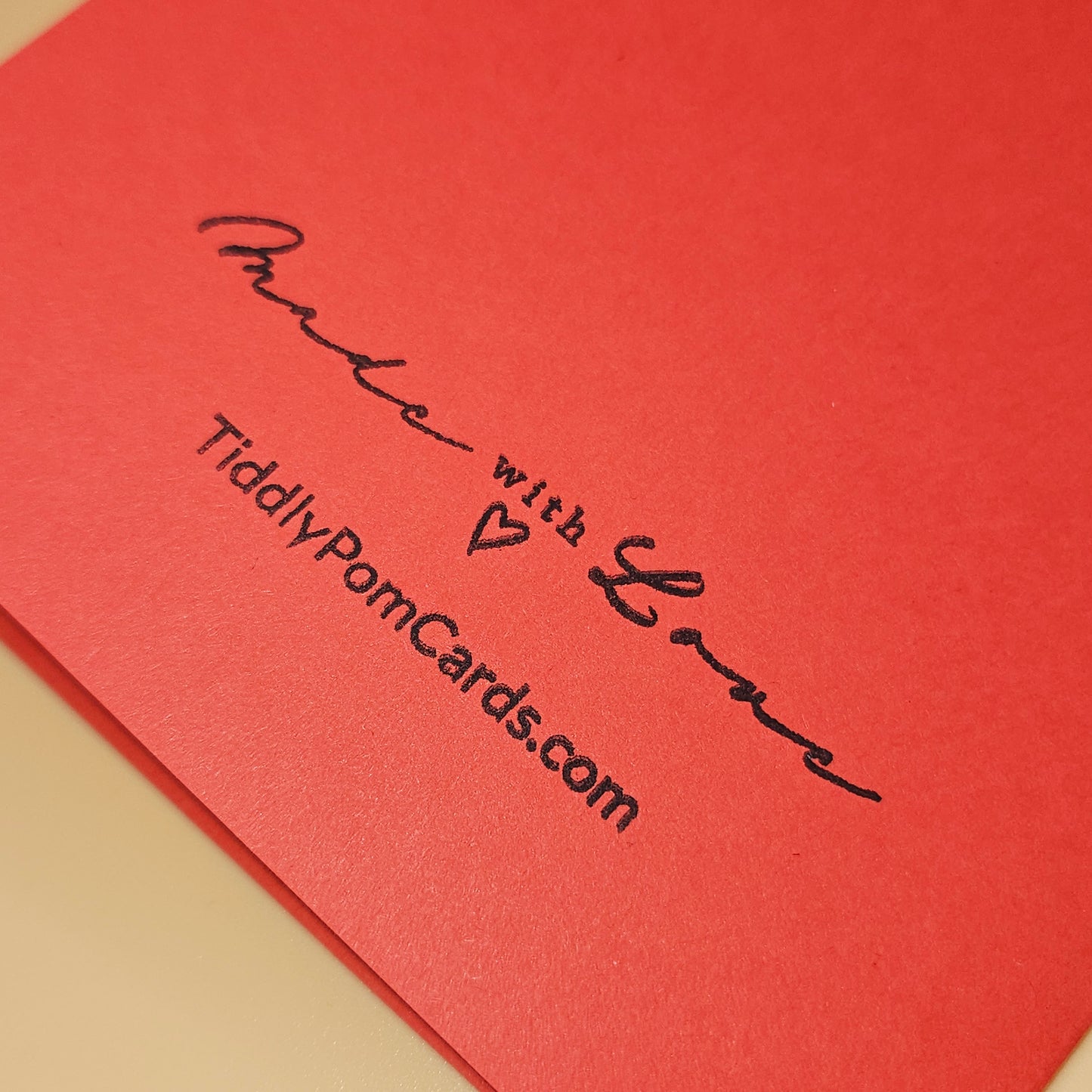 Handmade Romantic Card, Love is Sweet Keepsake Greeting for Valentine's or Anniversary