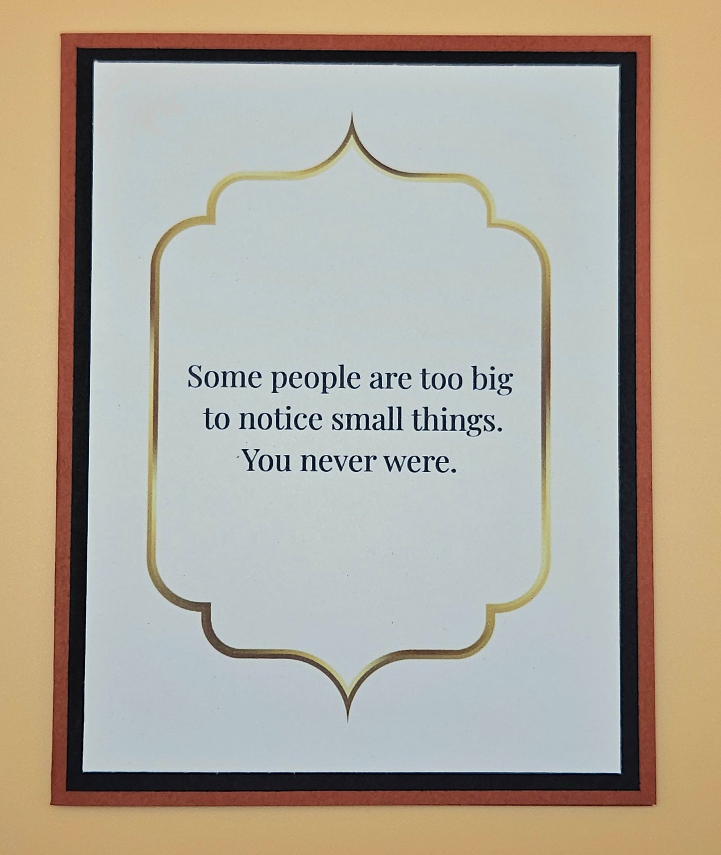 handmade fathers day card from tiddly pom cards Gold foil you never were