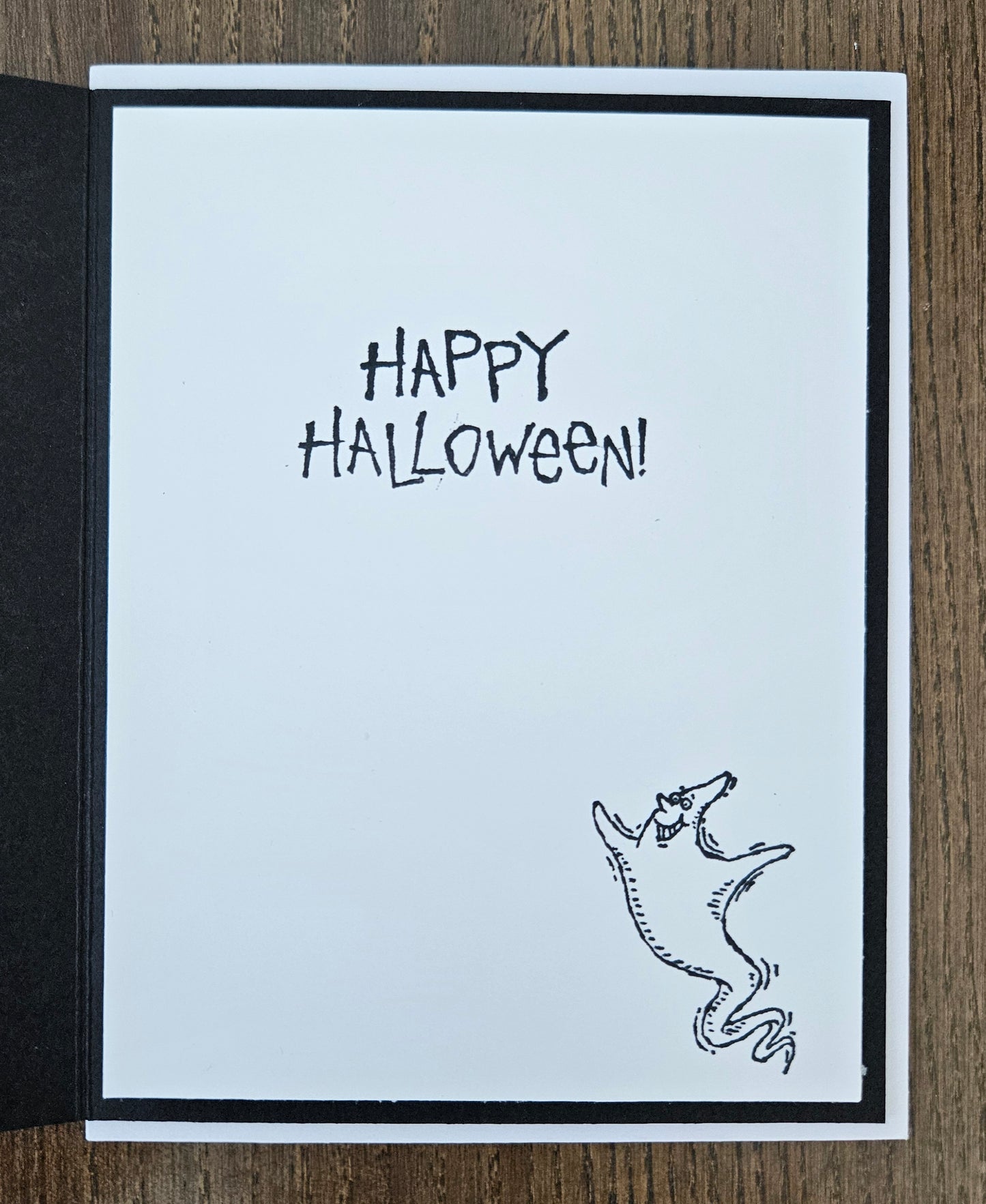 Handmade Halloween Card, A2 Size, Vintage October 31 Card, Embossed Spider Web Frame, Spooky Greeting for Fall