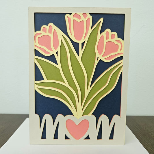 Handmade Custom Card - Create Your Own Greeting Card - Personalized Gift Tiddly Pom Cards