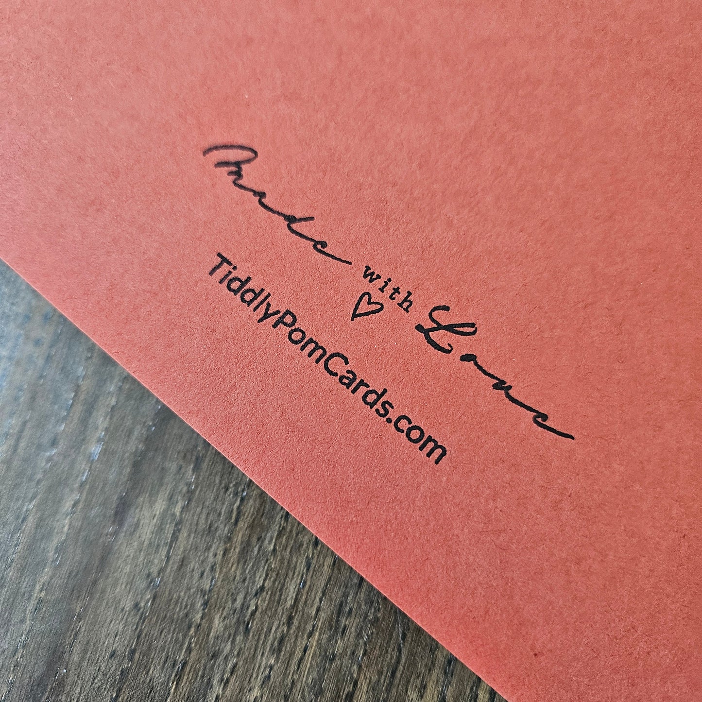 Handmade Birthday Card, Embossed Greeting Card for Birthday, Bold Banner Design with Custom Color Options Tiddly Pom Cards