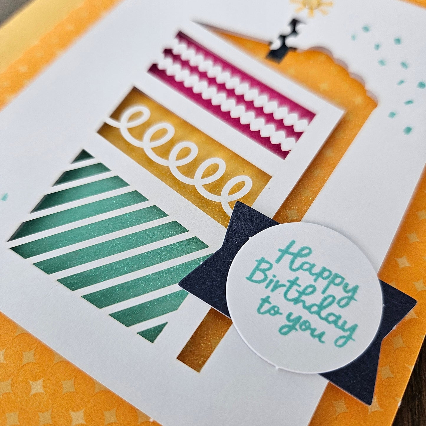 Handmade Birthday Card Bundle – Bold and Bright Die-Cut Design Set Of 4