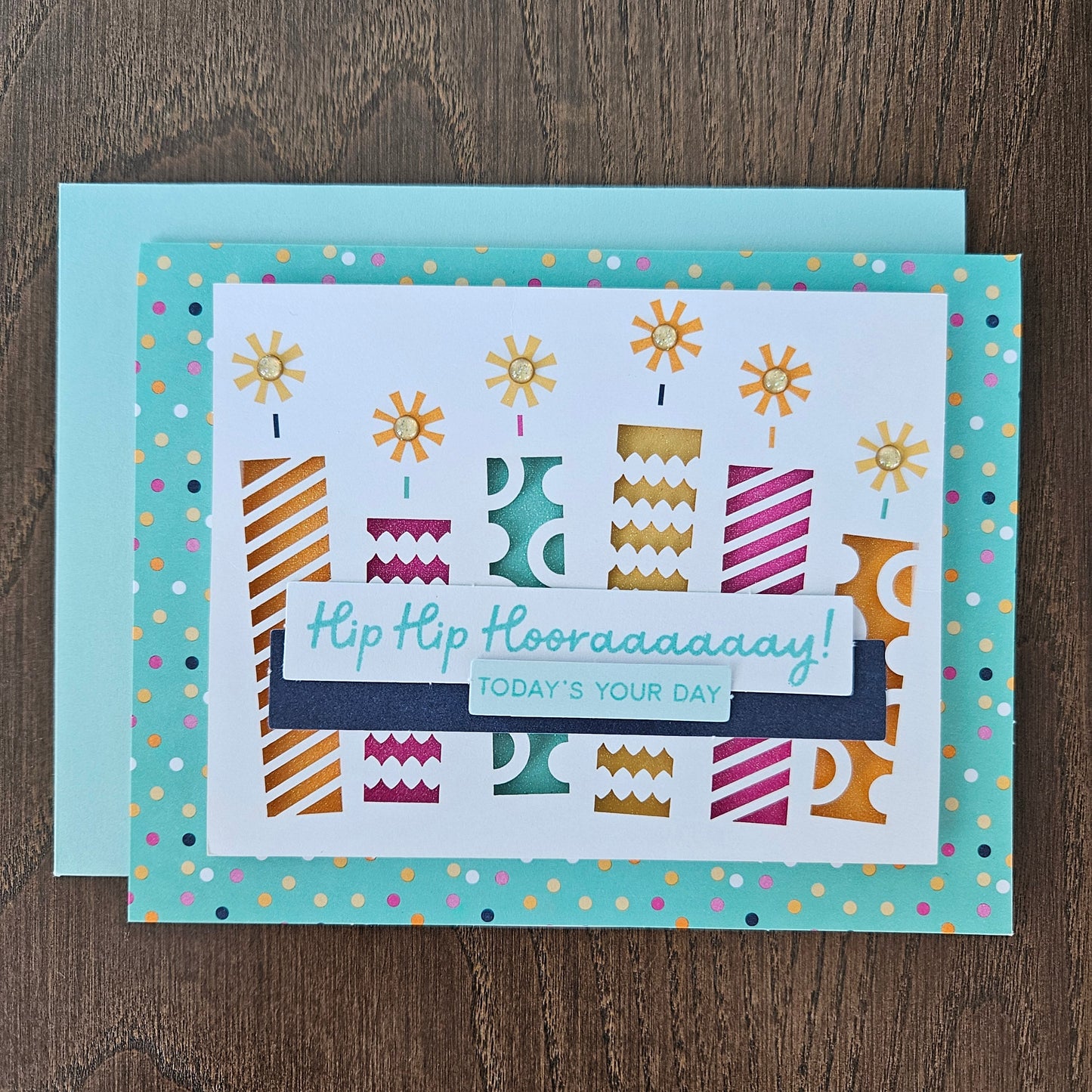 Handmade Birthday Card Bundle – Bold and Bright Die-Cut Design Set Of 4
