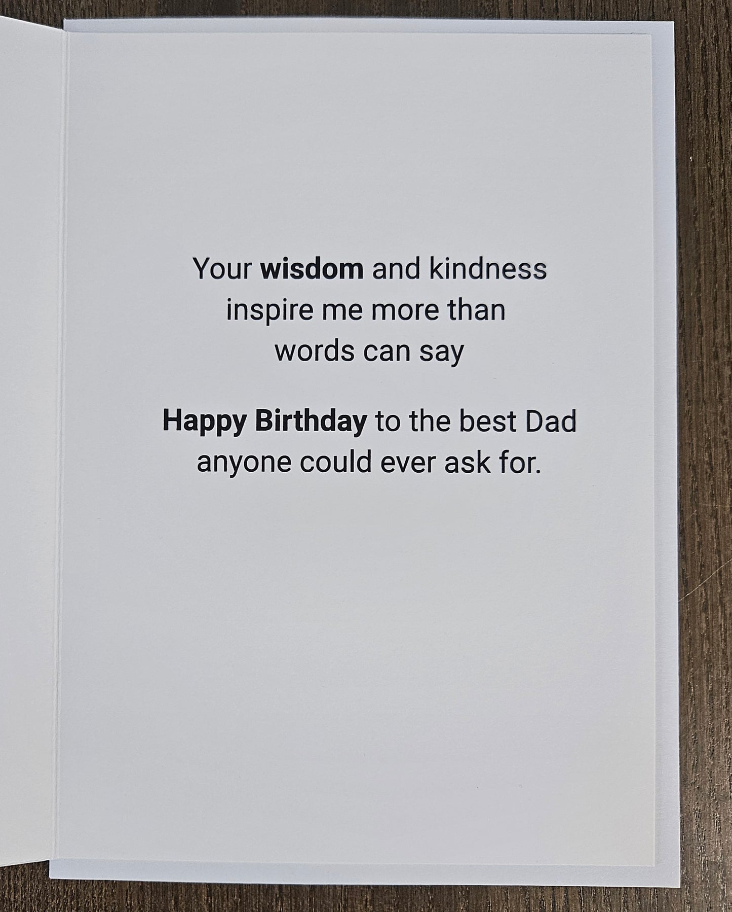 Birthday Card for Dad, Heartfelt Greeting Card for Him, Masculine Design for Father’s Birthday