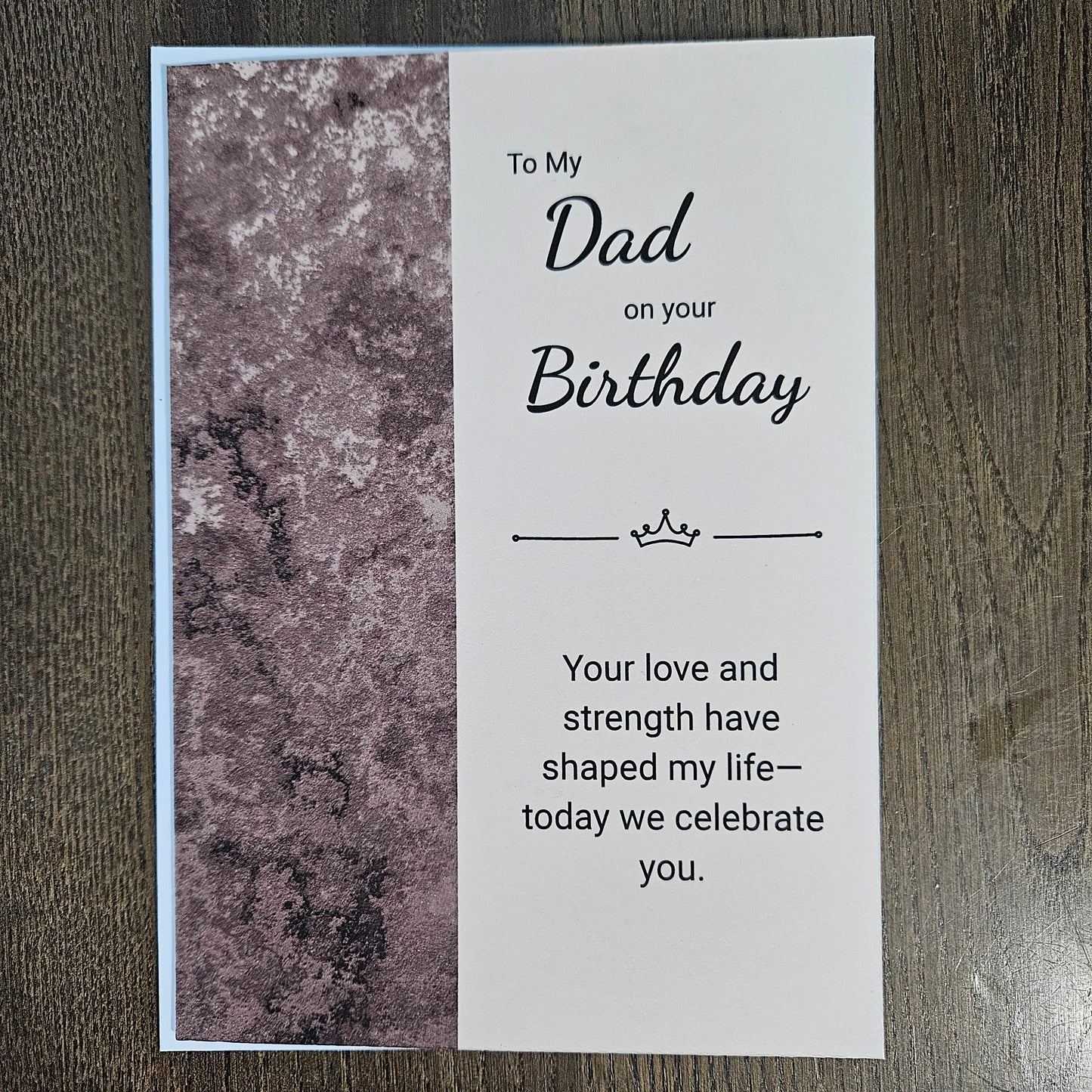 Birthday Card for Dad, Heartfelt Greeting Card for Him, Masculine Design for Father’s Birthday