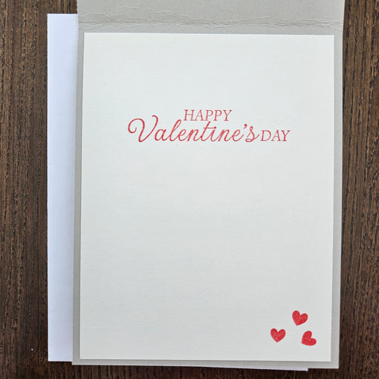 Handmade Valentine's Day Card, Romantic Greeting Card for Her, Anniversary, Just Because, Pink Hearts Design, "Love is Sweet"