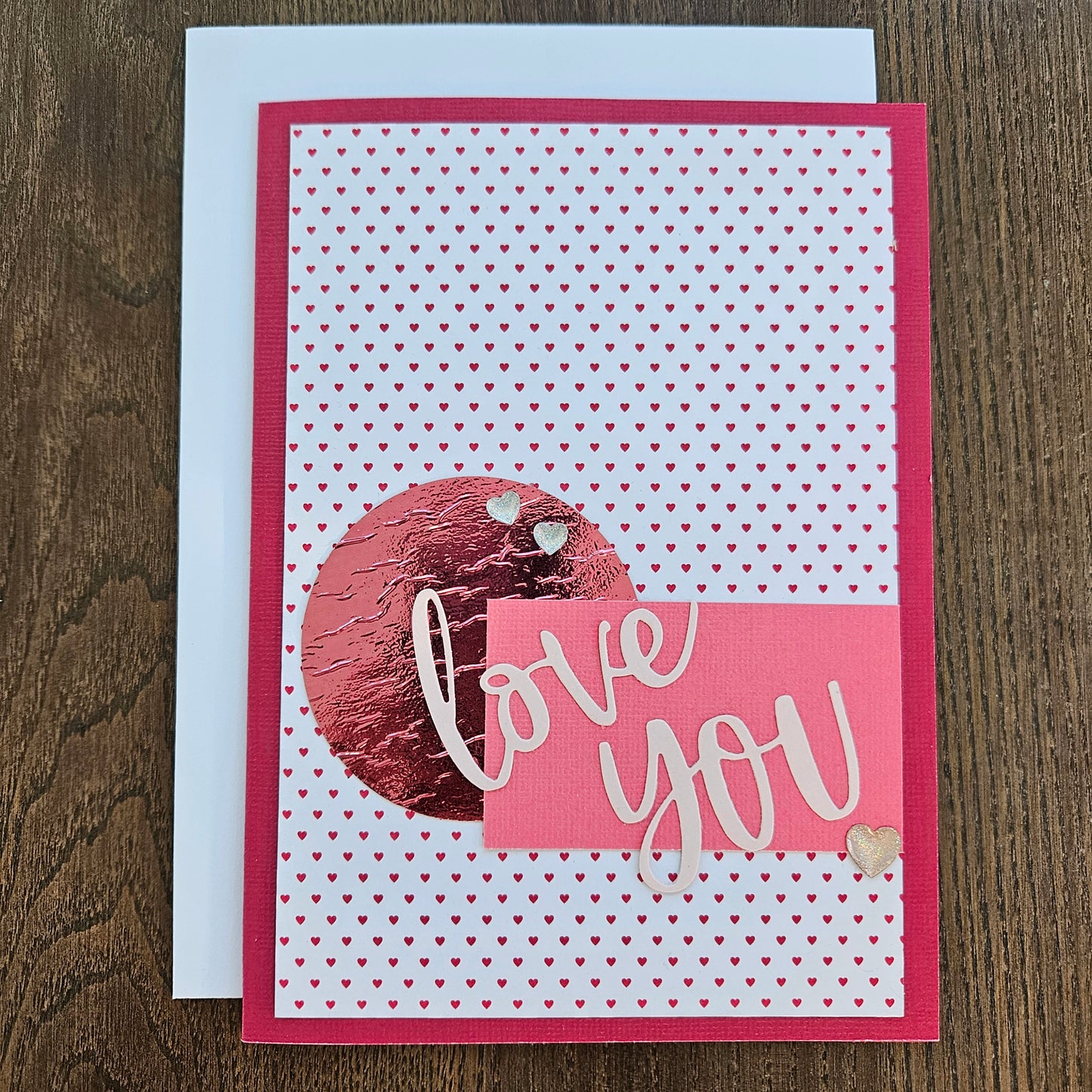 Handmade Valentine’s Day Card – Love You, Die-Cut Design