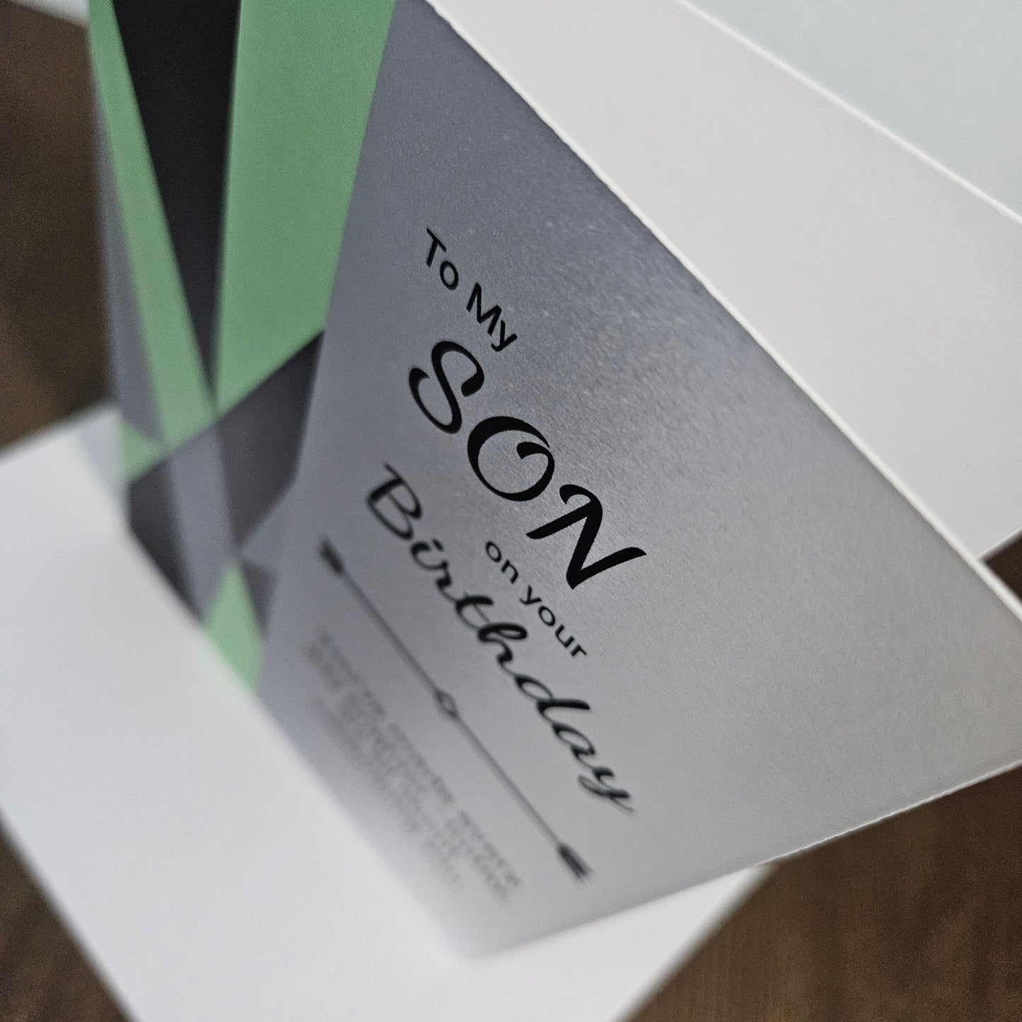 Birthday Card for Son, Heartfelt Greeting Card for Him, Masculine Birthday Card