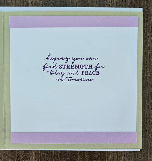 Handmade Sympathy Card, 3D Decoupage Floral Wreath Greeting Card, Encouragement for Grief & Loss, Sharing in Your Sorrow Tiddly Pom Cards