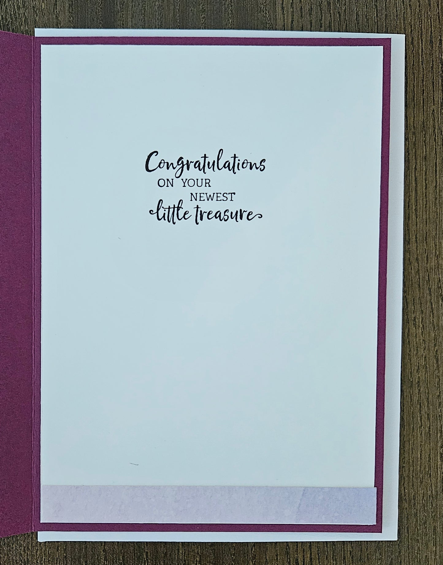 Handmade Baby Girl Congratulations Card, 5x7 Newborn Greeting Card, 3D Decoupage Nursery Dresser With Toys