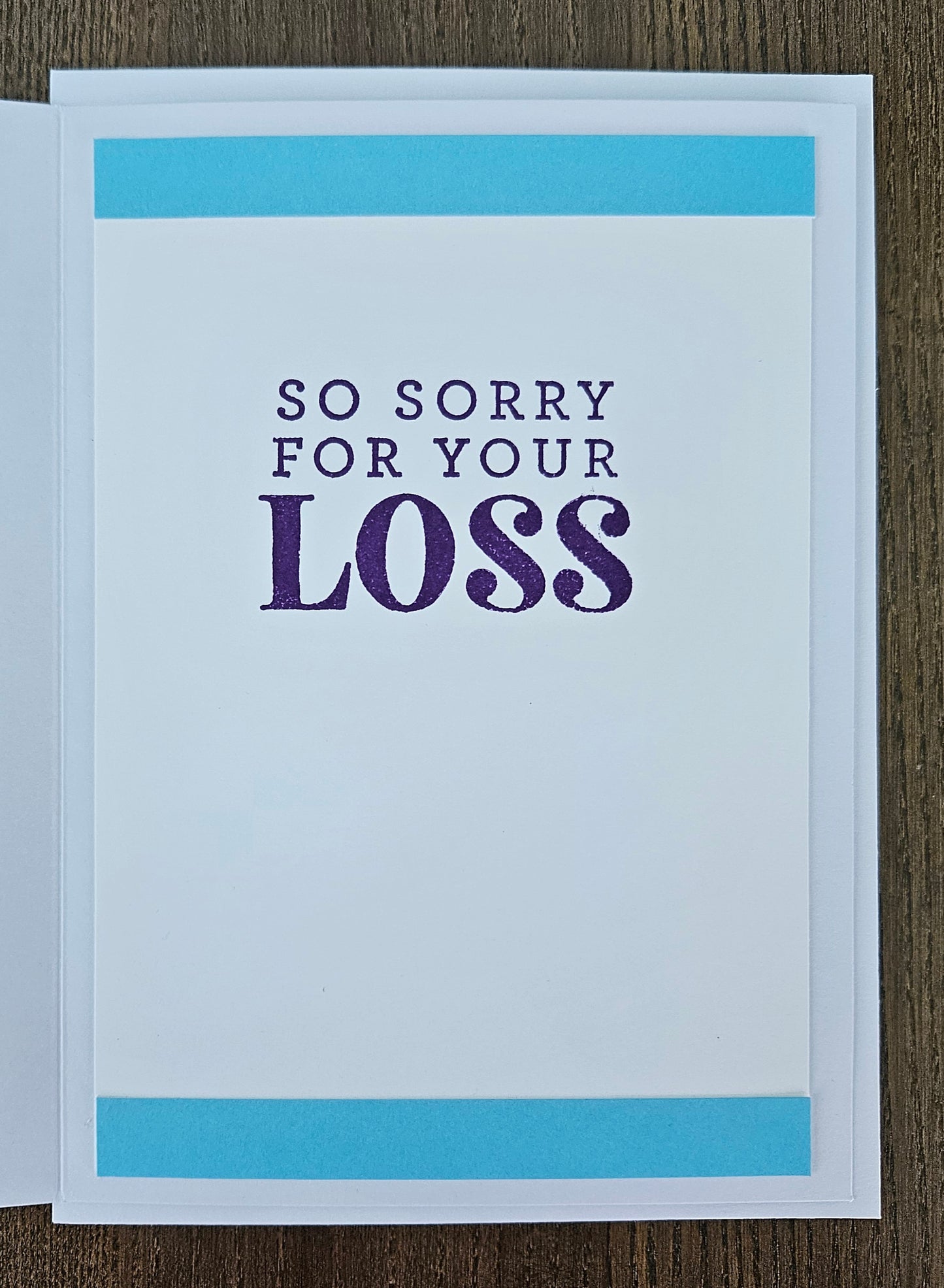 Handmade Sympathy Card, 3D Decoupage Lilies, Elegant Condolence Card for Loss, Soft Blue Floral Design