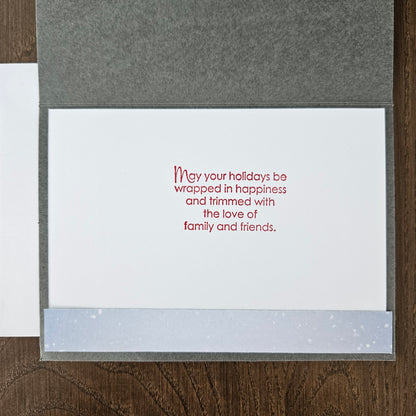 Handmade Christmas Cards, Holiday Greeting Cards With Heartfelt Messages, Card Bundle of 5 Unique Designs With Envelopes