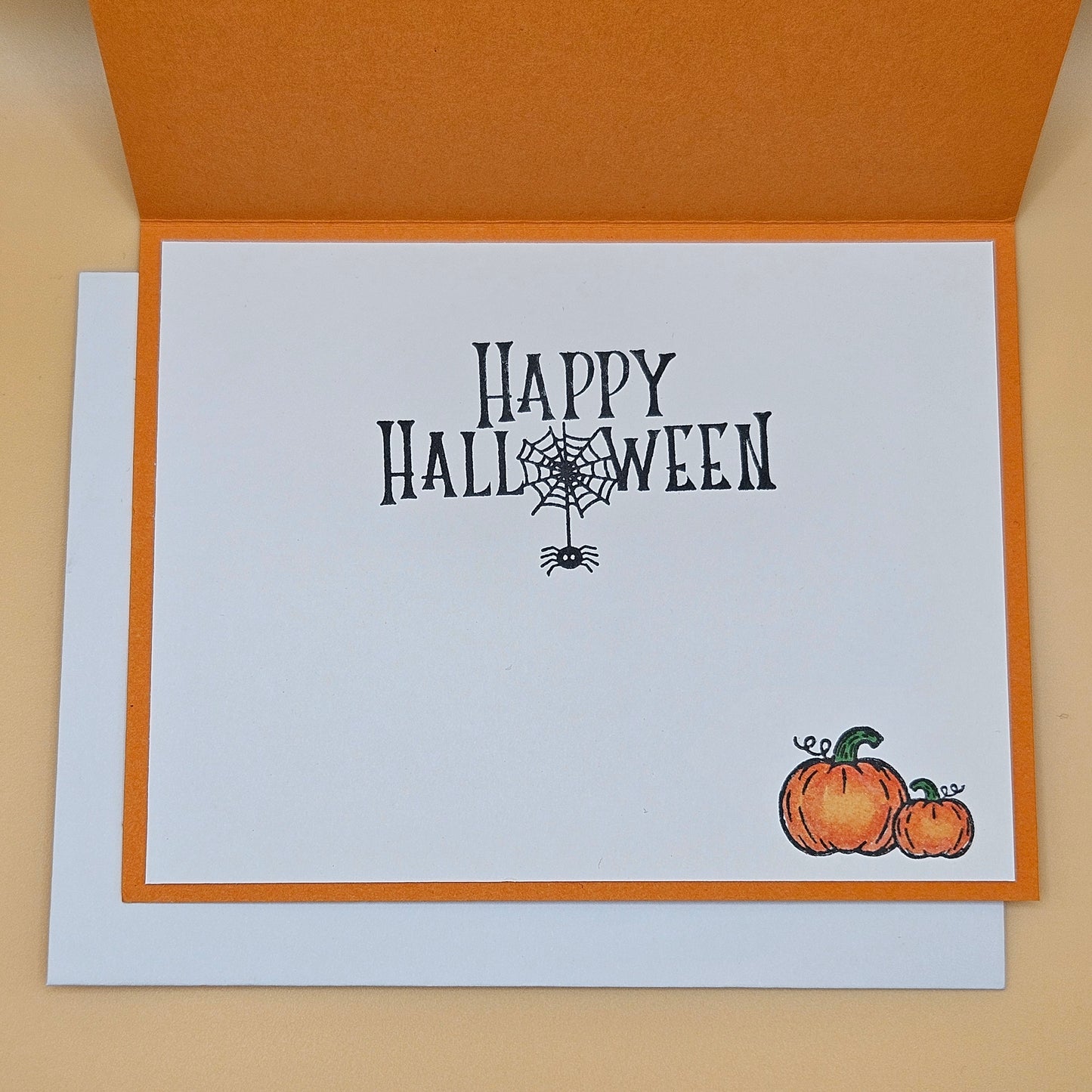Handmade Halloween Card, Winnie the Pooh Trick or Treat Card, Cute Fall Greeting Card for Kids