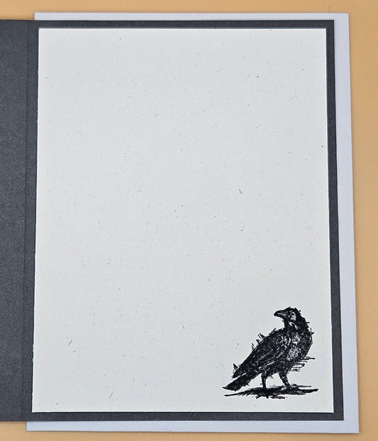 Handmade Halloween Card, Gothic Greeting Card, Embossed Spider Web, Layered Spooky Gate Design