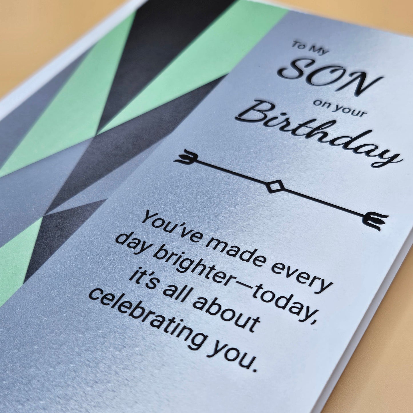 Birthday Card for Son, Heartfelt Greeting Card for Him, Masculine Birthday Card