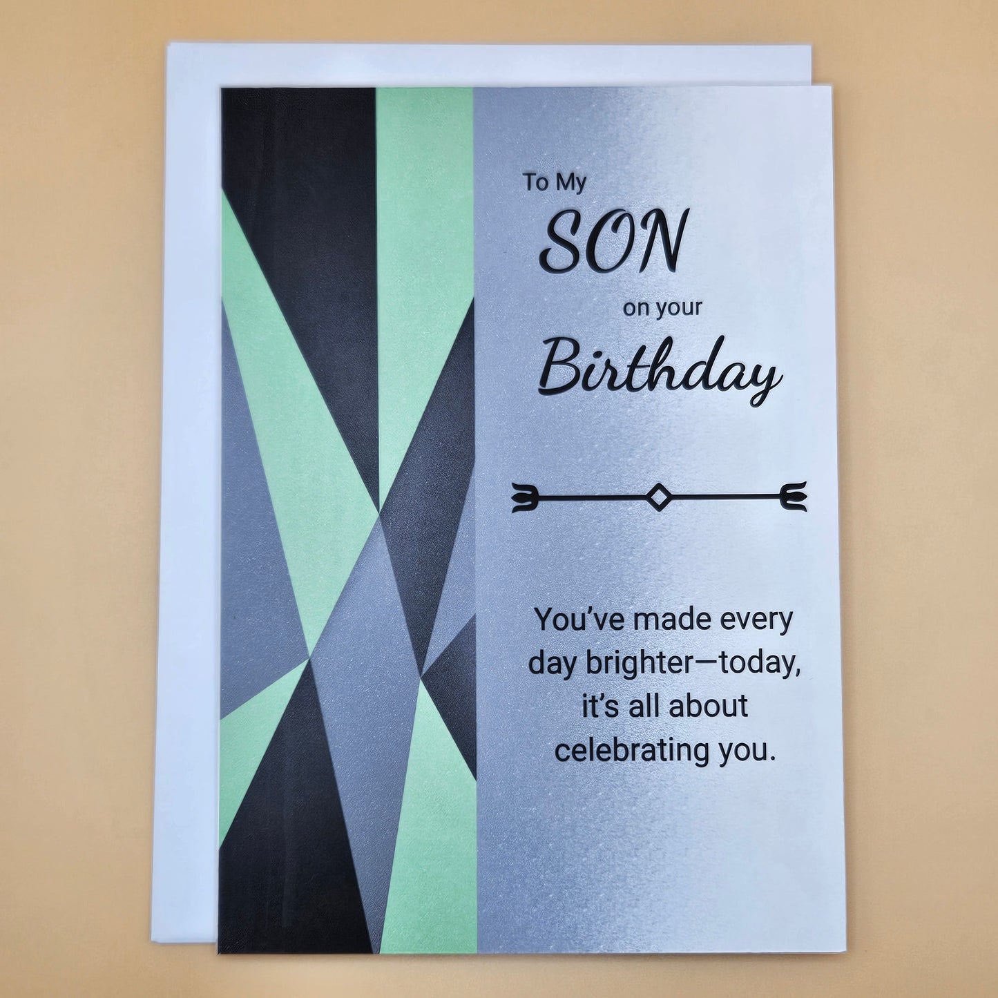 Birthday Card for Son, Heartfelt Greeting Card for Him, Masculine Birthday Card