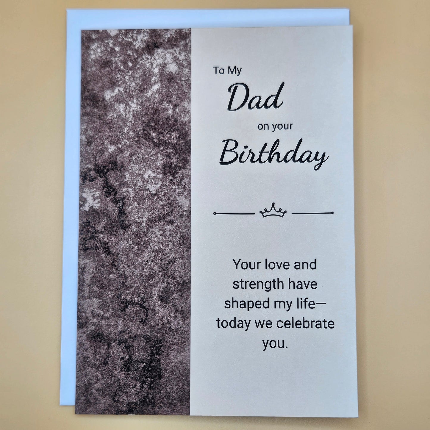 Birthday Card for Dad, Heartfelt Greeting Card for Him, Masculine Design for Father’s Birthday