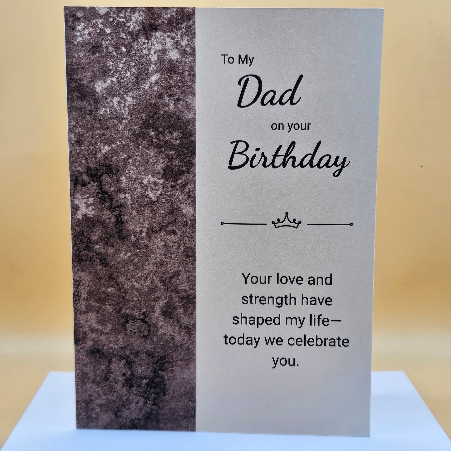 Birthday Card for Dad, Heartfelt Greeting Card for Him, Masculine Design for Father’s Birthday
