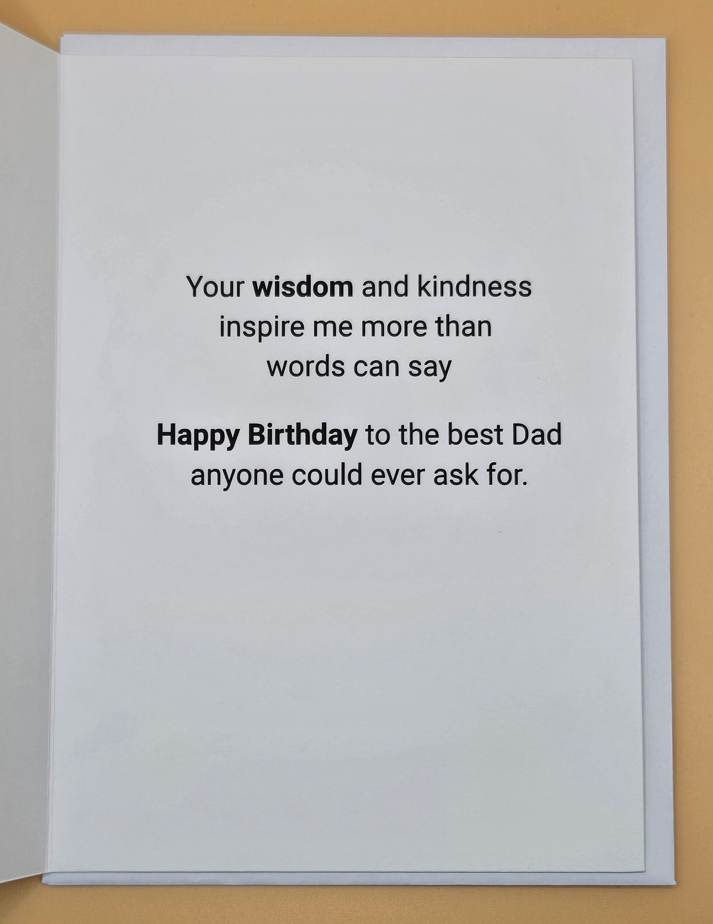 Birthday Card for Dad, Heartfelt Greeting Card for Him, Masculine Design for Father’s Birthday