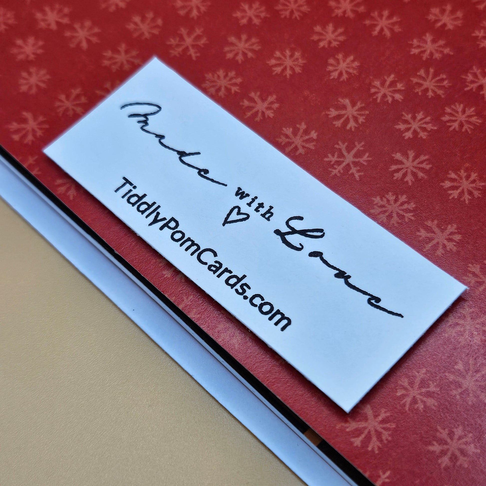 Handmade Pop-Up Christmas Card, Santa's Workshop with Elves and Reindeer Tiddly Pom Cards