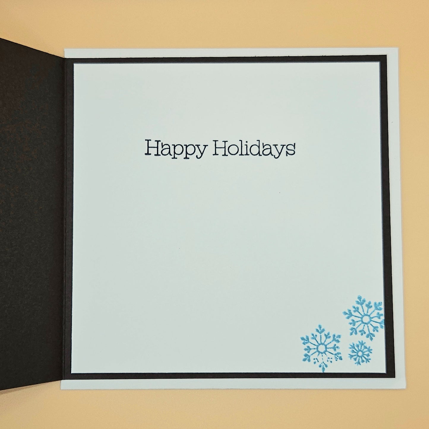 Handmade Christmas Card, Hot Chocolate Cocoa Bar Decoupage Greeting Card, Winter Deer Scene, Festive Keepsake