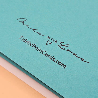 Handmade Christmas Decoupage Card, Snowman Village Post Office Holiday Greeting Card, Classic Vintage Style