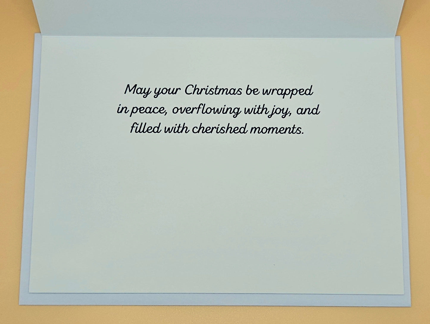 Vintage Christmas Card, Traditional Holiday Christmas Tree Greeting Card