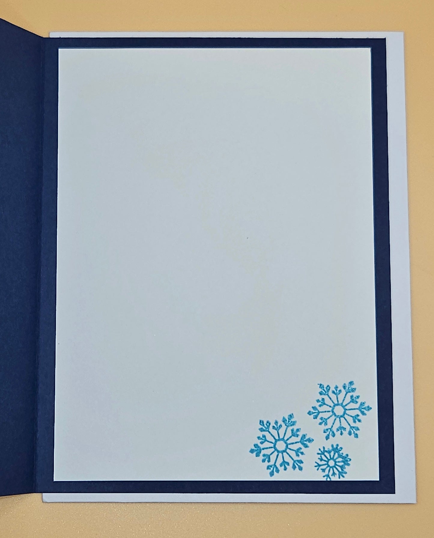 Handmade Christmas Card, Vintage Holiday Greeting Card, Festive Baby Snowman and Ornament Winter Keepsake