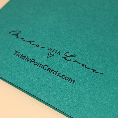 Handmade Christmas Card, Traditional Holiday Tree Greeting Card, Festive Red Ribbon & Gifts Keepsake