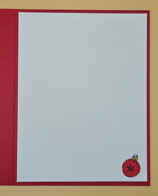 Handmade Christmas Cards Bundle, Vintage Holiday Greeting Cards Santa Snow Globe Reindeer Candy Cane Keepsake Set of 4 Tiddly Pom Cards